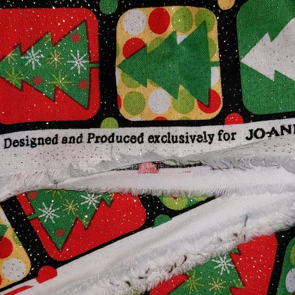 Joann Fabrics Glitter Christmas Tree Fabric 5+ Yards - Picture 3 of 4